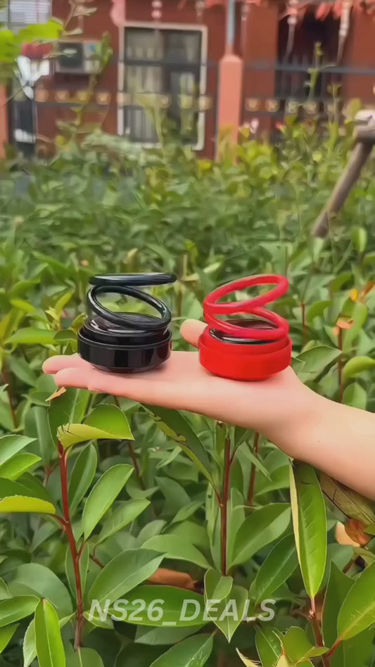 Solar Energy Rotating Ring with Long Lasting French Organic Fragrance